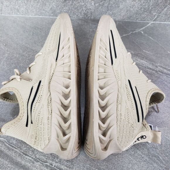 AKADEMIKS Shoes Mens 8 M Beige Fit 2.0 Knit Jogger Sneakers Trendy Stylish - Picture 6 of 13